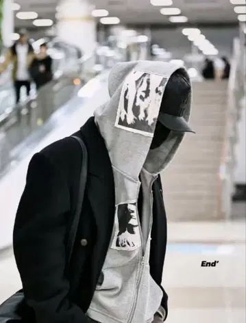 BASTARD PUNK PRINT APPLIQUE HOODIE