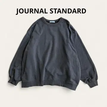 JOURNAL STANDARD 턱 오버사이즈 맨투맨 브라운