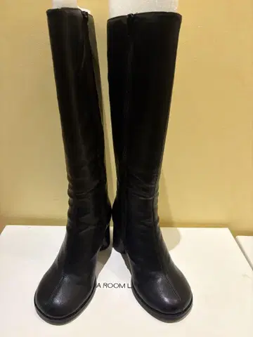 시루무린 블랙 롱 부츠 S