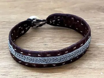 마리아 루드만 MARIA RUDMAN 가죽 팔찌 퓨터 서미