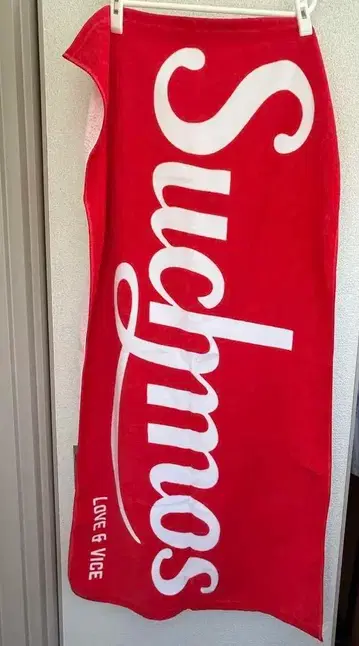 Suchmos 타월 빨간색 LOVE & VICE