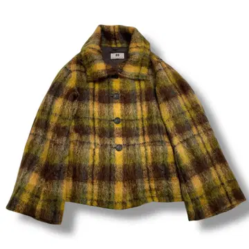 [ 90s ] 드리스 반 노튼 모헤어 체크 코트 아카이브