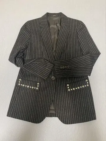 ARTISAN 스트라이프 테일러드 자켓 사이즈 11 M-L