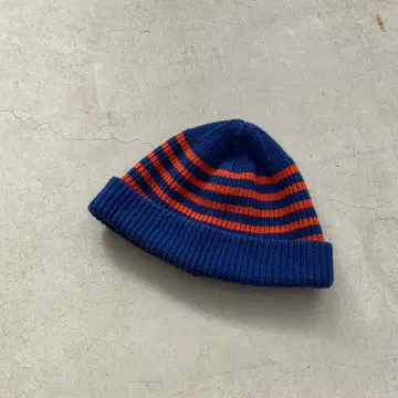 ANACHRONORM 니트 모자 비니 보더 바이컬러 y2k