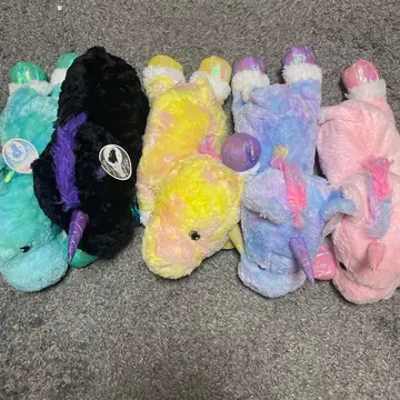 컬러풀 유니콘 봉제 인형 5개
