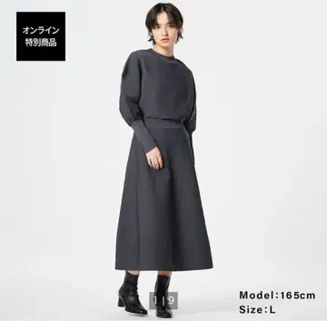 PLST 홀가먼트 니트 스커트 M 기장 짧음