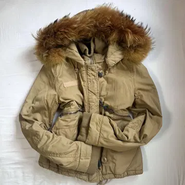 moussy 퍼 포함 아우터 베이지 그런지 y2k 아우터