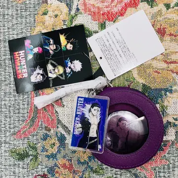 헌터 x 헌터 케이스 포함 캔 배지 클로로 환영여단 참 아베일