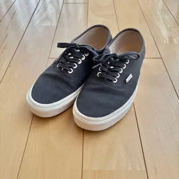 VANS 그레이 캔버스 로우컷 스니커즈 26.5cm
