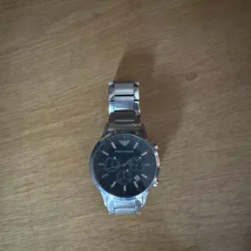 Armani Exchange 쿼츠 손목시계 블랙