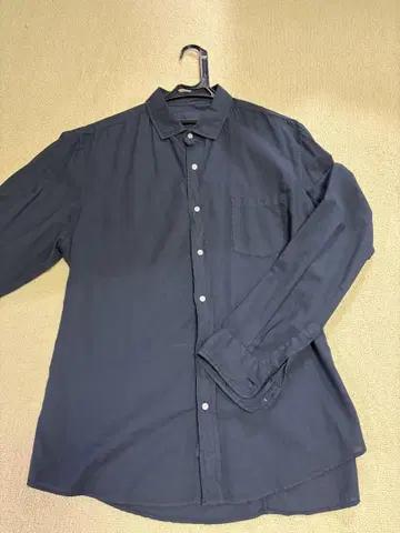 Frank & Eileen luk 프랭크앤일리 네이비 셔츠 L
