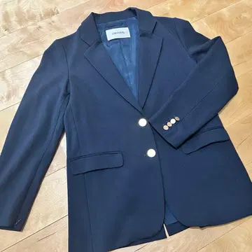 새상품급 COCO DEAL 네이비 슬릿 슬리브 테일러드 자켓 사이즈 1