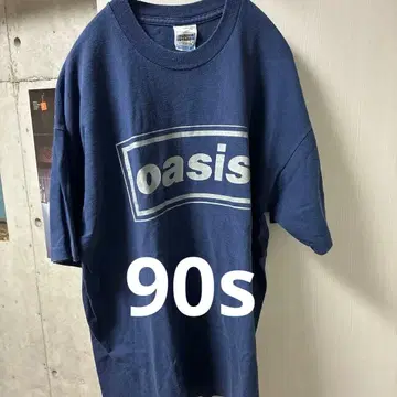 90s 오아시스 T셔츠 넵워스 XL 박스로고 내한