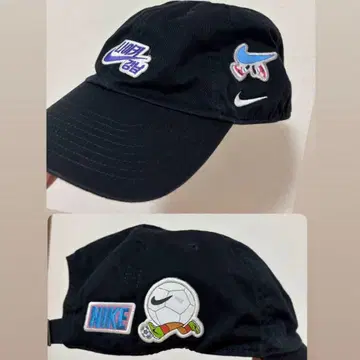 새상품급 한국 Nike 로고 자수 블랙 캡