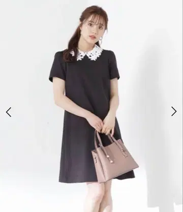 프로포션 바디 드레싱 레이스 스칼라 원피스 블랙 PS 사이즈