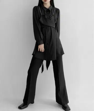 LVEU. 뷔스티에 디자인 셔츠 원피스