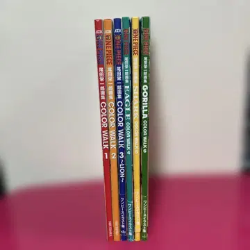 원피스 화집 COLOR WALK 6권 세트
