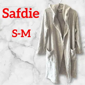 후드 부착 룸웨어 [ S-M ] 입는 담요 따뜻한 그레이 포켓 부착