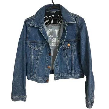 moussy vintage 데님 자켓 인디고 블루 자수