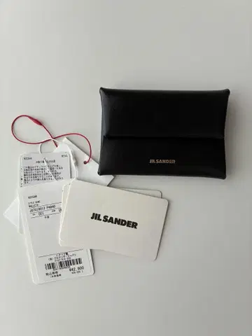 JIL SANDER 블랙 가죽 코인 케이스