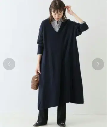 파인 울 니트 원피스