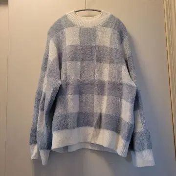 GELATO PIQUE 체크 무늬 긴팔 니트
