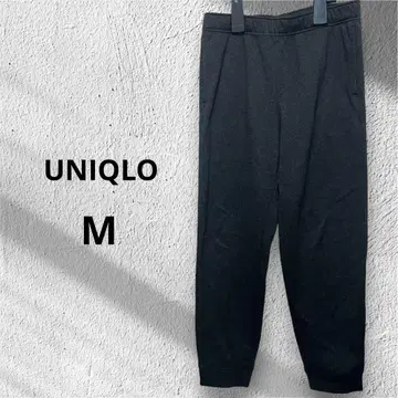 UNIQLO 유니클로 M 블랙 이지 팬츠 허리밴딩 따뜻한