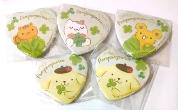 폼폼푸딩 하트 캔뱃지 클로버 스콘 베이글 머핀