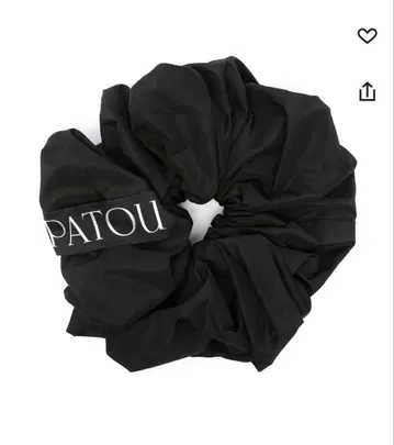 PATOU 볼륨 스크런치 블랙
