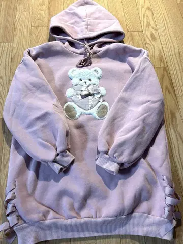 LIZLISA 리즈리사 보아 곰 속기모 후드 원피스
