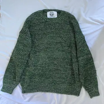 [ 미사용 ] 남성용 니트 코튼 니트 스웨터 오버 사이즈 세탁 가능