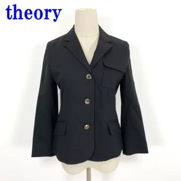 theory 띠어리 테일러드 자켓 블랙 코튼 4 C3032