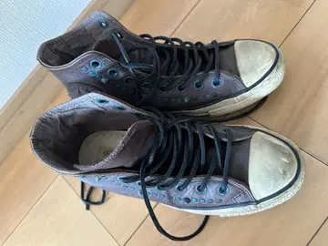 CONVERSE 브라운 하이컷 스니커즈