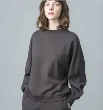 에브레 오가닉 코튼 쭈리 빌드업 풀오버 맨투맨