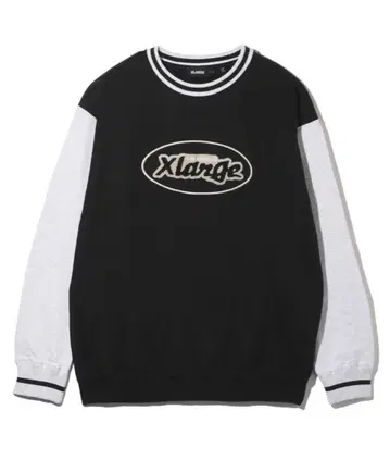 XLARGE 크루넥 트레이닝복 M 사이즈 블랙/그레이