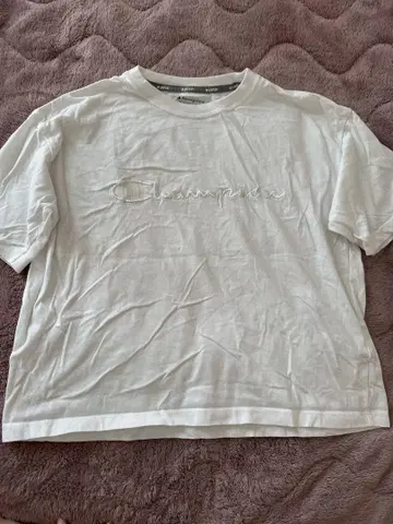 Champion 화이트 T셔츠