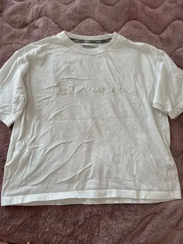 Champion 화이트 T셔츠