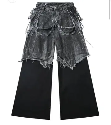cozy worldwide WAXED GREY LAYER PANTS