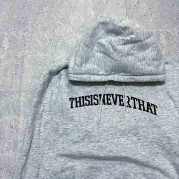 thisisneverthat 네버댓 후드티 트레이닝복 그레이 L