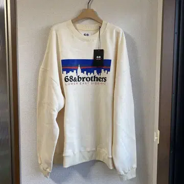 68&brothers XL 트레이닝복 맨투맨 크림