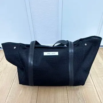qbag paris 메쉬 토트백 블랙 M