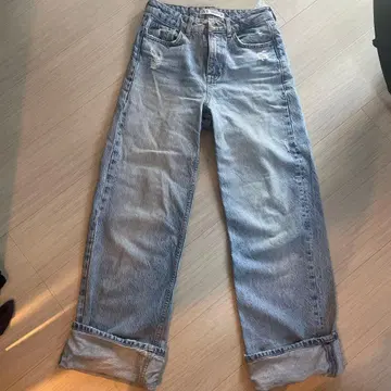 ZARA 라이트 블루 하이웨스트 데님 팬츠