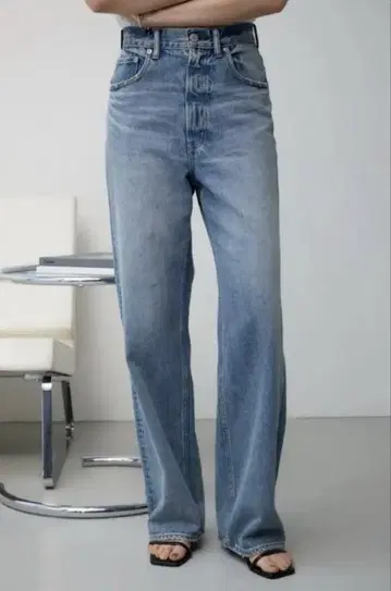 AZUL by moussy AZUL DENIM 하이웨스트 와이드 데님 M