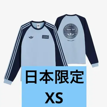 adidas x Oasis 일본 한정판 투어 쓰리 스트라이프 긴팔 T셔츠