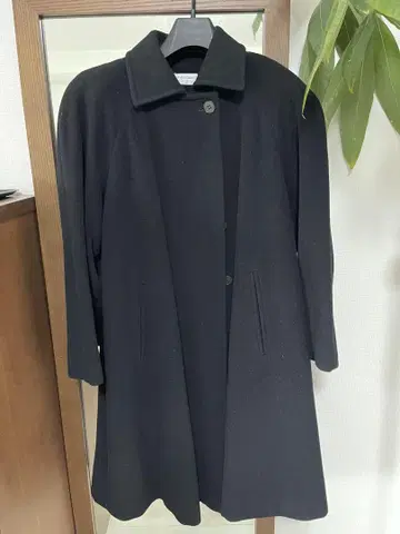 캘빈 클라인 블랙 롱 코트