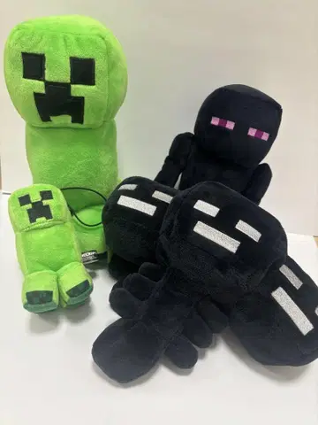 마인크래프트 봉제 인형 4점 크리퍼 엔더맨 위더