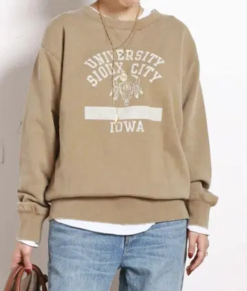 AP STUDIO athletic wear MASON 별주 칼리지 맨투맨