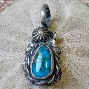 킹맨 터콰이즈 실버 925 락 쁘띠 펜던트