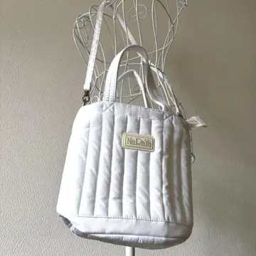 화이트 핸드백 미니 토트 기념품 태국 나라야 NaRaYa