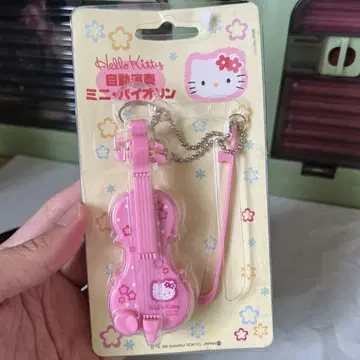 레어 레트로 헬로키티 바이올린 완구